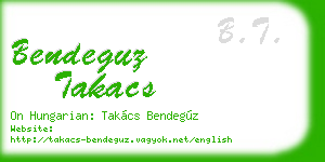 bendeguz takacs business card